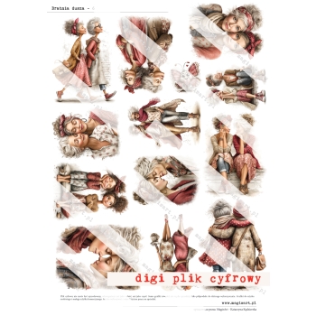 Zestaw - 12 arkuszy - Bratnia Dusza