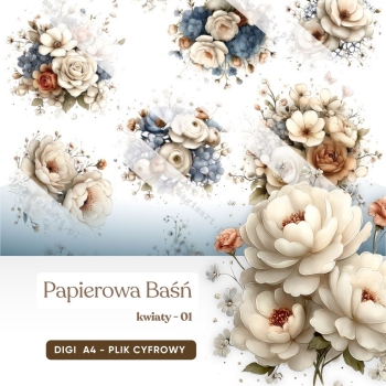 Papierowa Baśń - kwiaty - 01