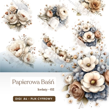 Papierowa Baśń - kwiaty - 02