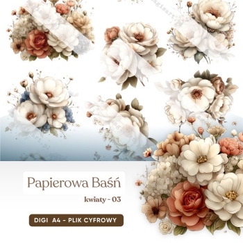 Papierowa Baśń - kwiaty - 03