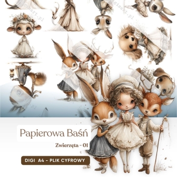 Papierowa Baśń - Zwierzęta - 01