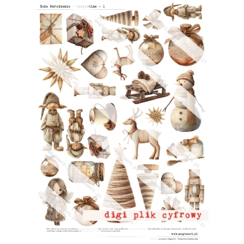 Rustykalne, brązy, beże - Boże Narodzenie -  01-11/2025