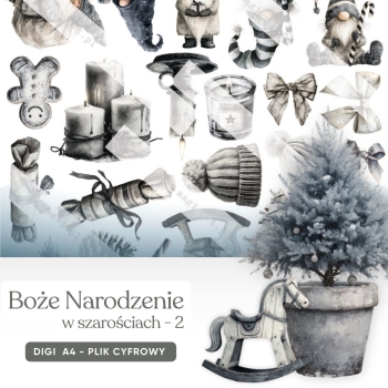 Boże Narodzenie - w szarościach - 2